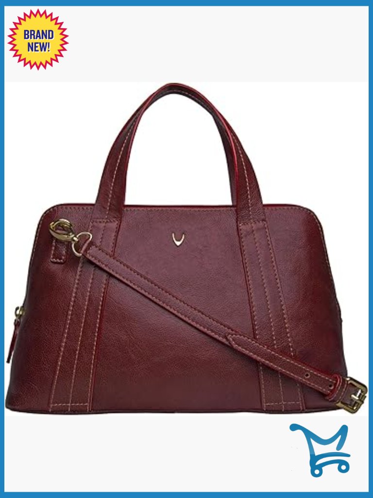 Medium Leather Satchel Crossbody Bag With Detachable Strap